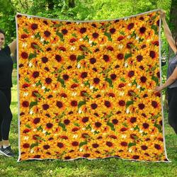 Watercolor Sunflower Cl17100685Mdq Quilt Blanket and Home Decor