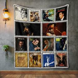 Waylon Jennings Album Covers Quilt Blanket and Home Decor