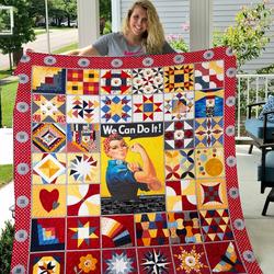 We Can Do It Quilt  Quilt and Home Decor