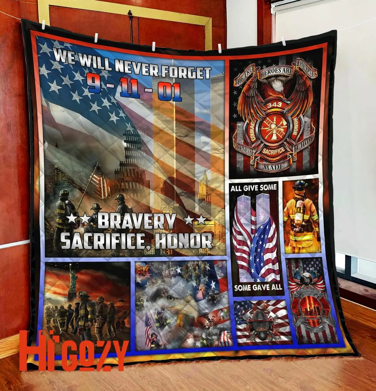 We Will Never Forget Quilt Blanket DQB08242006-TQH and Home Decor