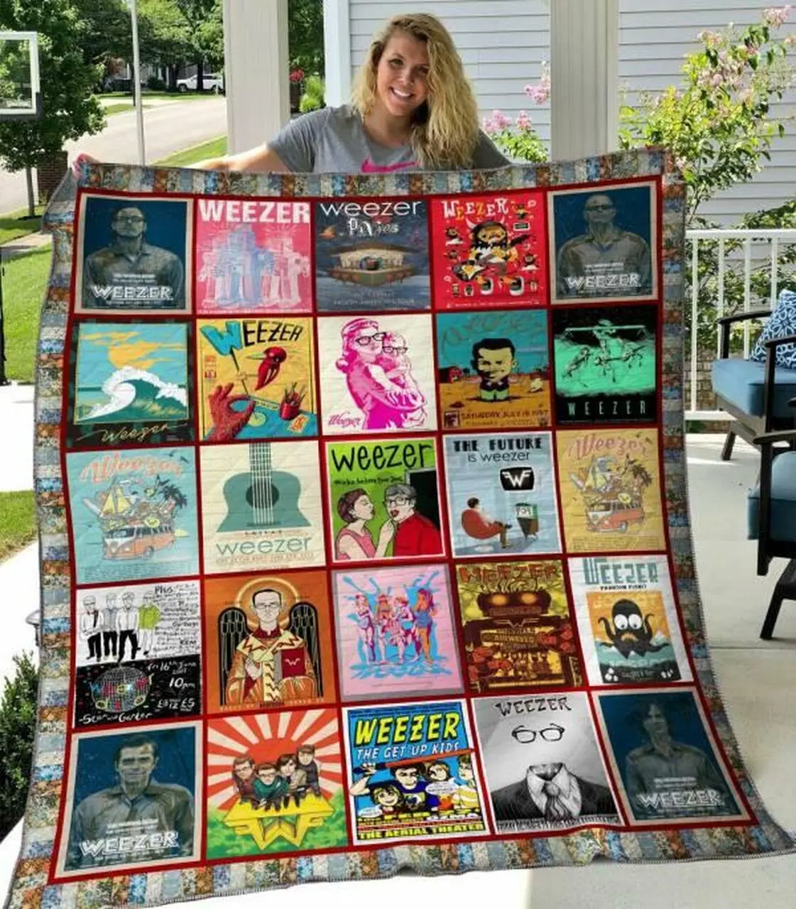 Weezer Quilt Blanket Hvt040633 Quilt and Home Decor