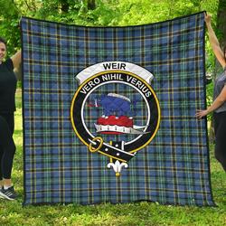 Weir Ancient Tartan Clan Badge Premium Quilt Th8 Home Decor  Quilt and Home Decor