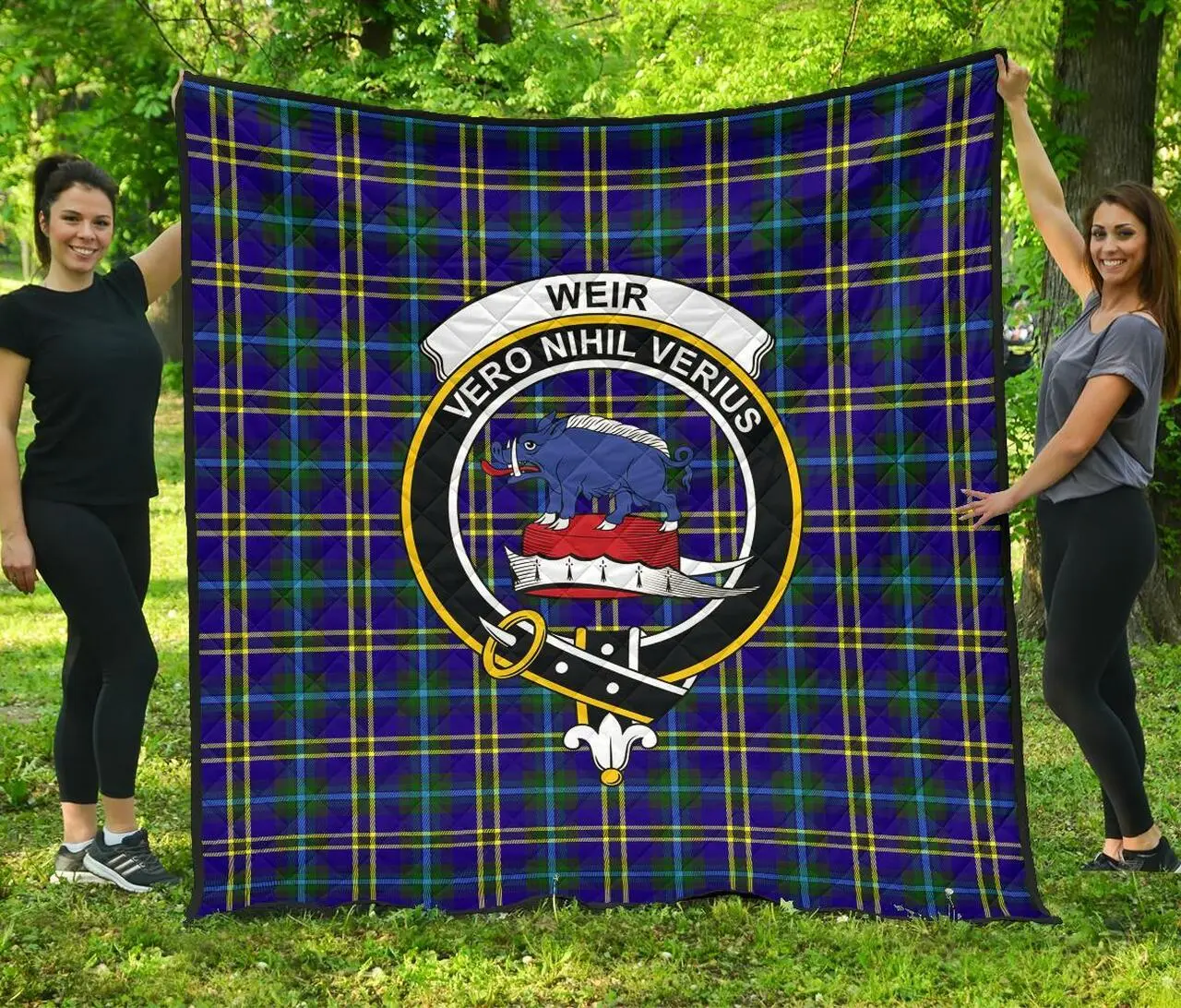 Weir Modern Tartan Clan Badge Premium Quilt Th8 Home Decor Quilt and Home Decor