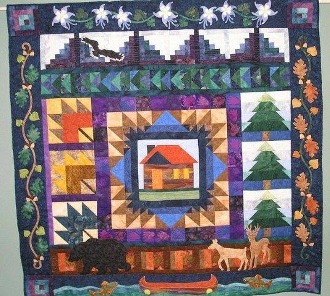 Welcom To My Cabin Hur Quilt dt and Home Decor