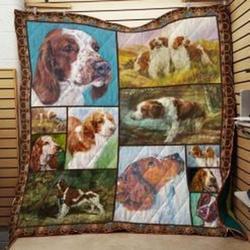 Welsh Springer Spaniel Quilt Blanket Lukdbu Dhc0301976Dd and Home Decor