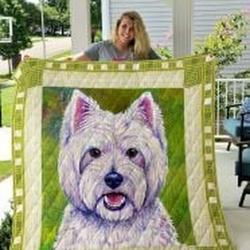 West Highland White Terrier Quilt Blanket Luk8Zy Dhc0301826Dd and Home Decor