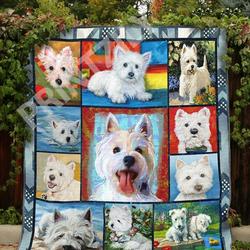 West Highland White Terrier Time Of Our Lives Quilt Blanket Dhc020120373Td and Home Decor