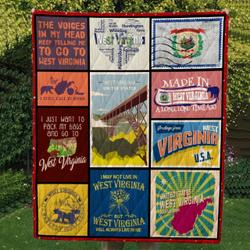 West Virginia Cl14100541Mdq Quilt Blanket and Home Decor