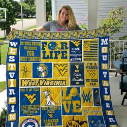 West Virginia Mountaineers Quilt Blanket and Home Decor