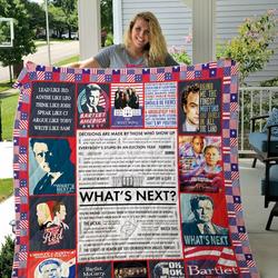 West Wing Quotes Quilt Blanket and Home Decor