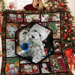 Westie Christmas Bbb151084 Quilt Blanket and Home Decor
