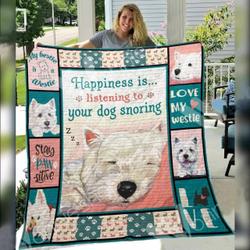 Westie Dog Awesome E Quilt Derqzo and Home Decor