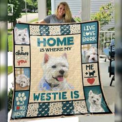 Westie Dog O Quilt Uh and Home Decor