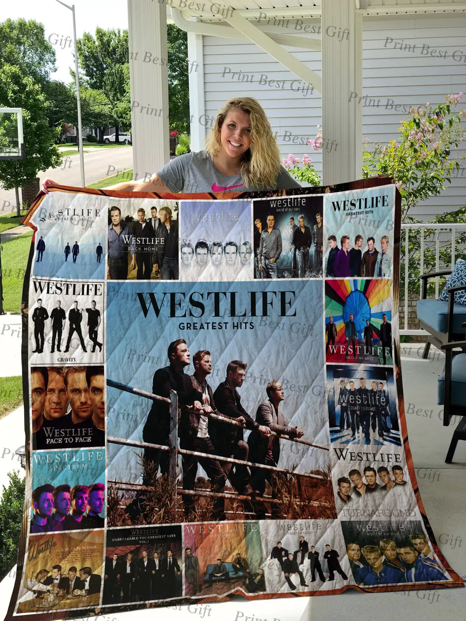 Westlife Albums Cover Poster Quilt 3 and Home Decor