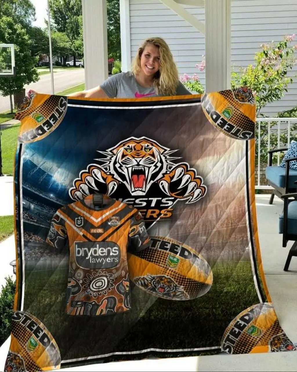 Wests Tigers Quilt Blanket Beeqt5053 Quilt and Home Decor