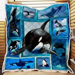 Whale Orca Cl05100098Mdq Quilt Blanket and Home Decor
