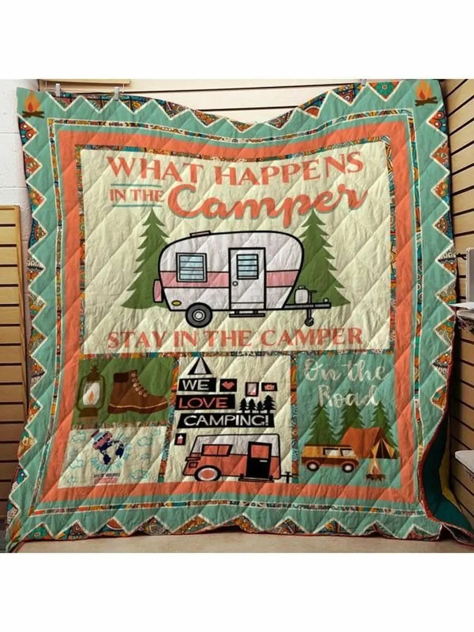 What Happens In The Camper Stay In The Camper Quilt Blanket Dhc0201201465Td and Home Decor