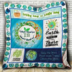 What I Stand For Is What I Stand On Earth Cl22100552Mdq Quilt Blanket and Home Decor