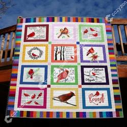 When Cardinals Appear Quilt Cd031  Quilt and Home Decor