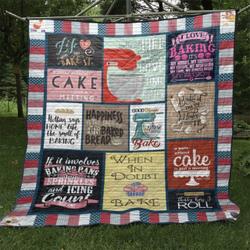 When In Doubt Bake Quilt Blanket No96  Quilt and Home Decor