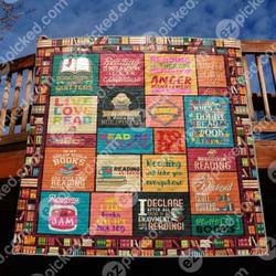 When In Doubt Read Book Quilt Blanket Aq55  Quilt and Home Decor