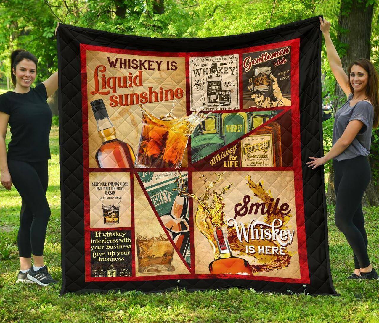 Whiskey Definition Funny Gift Idea For Whisky Lover Quilt and Home Decor