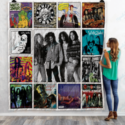 White Zombie Albums Quilt Blanket Ver13 and Home Decor