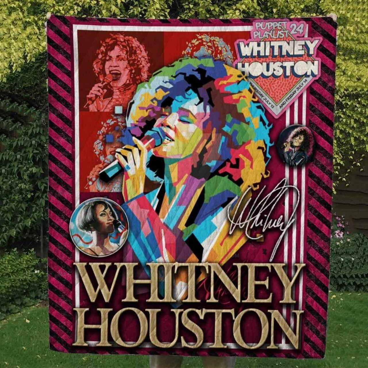 Whitney Houston Blanket Th0607 Quilt and Home Decor