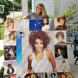 Whitney Houston Quilt Blanket For Fans Ver 17 and Home Decor