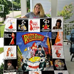 Who Framed Roger Rabbit Quilt Blanket Great Customized Blanket Gifts For Birthday Christmas Thanksgiving and Home Decor