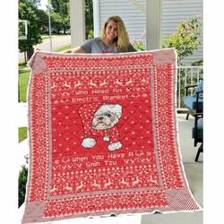 Who Needs An Electric Blanket When You Have Shih Tzu Quilt Ciets and Home Decor
