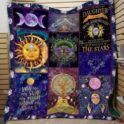 Wicca Talking To The Moon Quilt Blanket Dhc04011926Dd and Home Decor