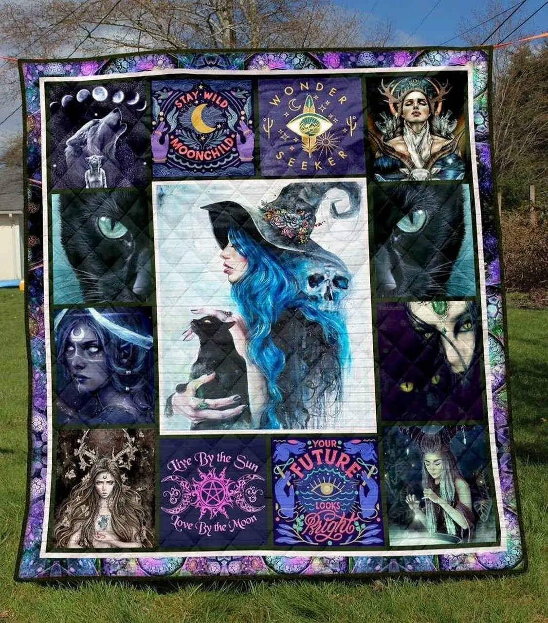 Wicca Ye040709A Tbg Quilt Blanket and Home Decor