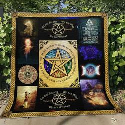 Wiccan 2 Bl170744 Quilt Blanket and Home Decor