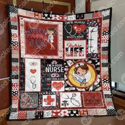Wife Mom Nurse Quilt Blanket Vh09  Quilt and Home Decor