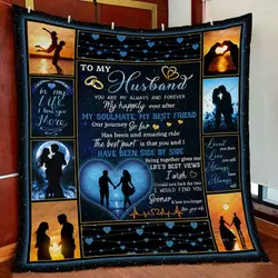 Wife To Husband Quilt Blanket and Home Decor