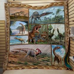 Wild Dinosaur Ah Quilt Derquq and Home Decor