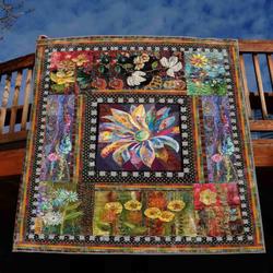 Wild Flowers Quilt X0708-02  Quilt and Home Decor