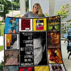 Willem Dafoe Quilt Blanket 01 and Home Decor