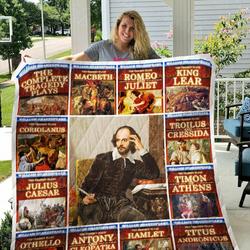 William Shakespeare Quilt Blanket 01037 and Home Decor
