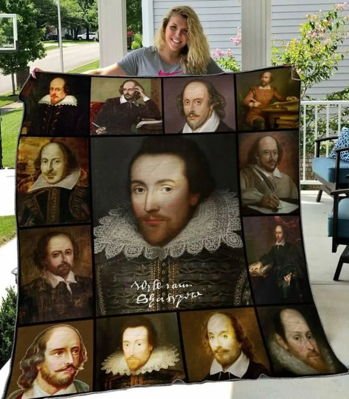 William Shakespeare Quilt Blanket Hvt070610 Quilt and Home Decor