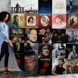 Willie Nelson Albums Quilt Blanket For Fans and Home Decor