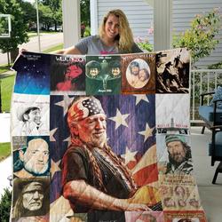 Willie Nelson Quilt Blanket For Fans Ver 17 and Home Decor