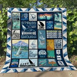 Windsurfing Vb050638 Quilt Blanket and Home Decor