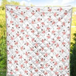 Wine Flamingo Quilt Blanket Dhc02012071Td and Home Decor