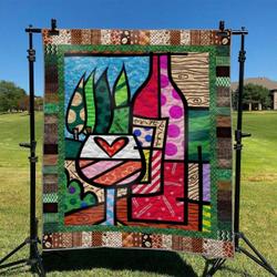 Wine Hur Quilt Bevrrj and Home Decor