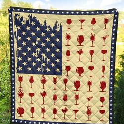 Wine Quilt Blanket Dhc02012069Td and Home Decor