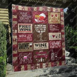 Wine Tasting Quilt Blanket Hp47  Quilt and Home Decor