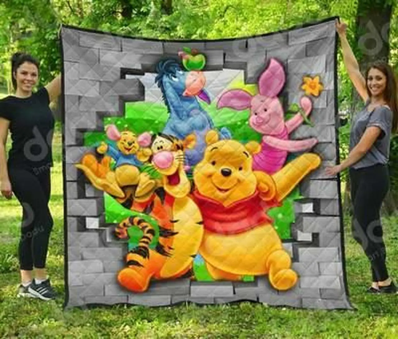 Winnie The Pooh Premium Quilt Quilt and Home Decor