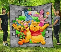 Winnie The Pooh  Premium Quilt  Quilt and Home Decor